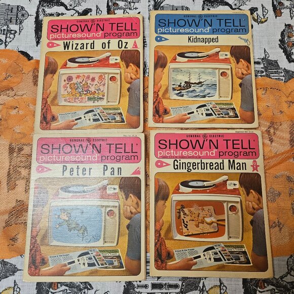 GE General Electric Show'N Tell Records & Slides Picture Sound Childen's Stories - Picture 5 of 12
